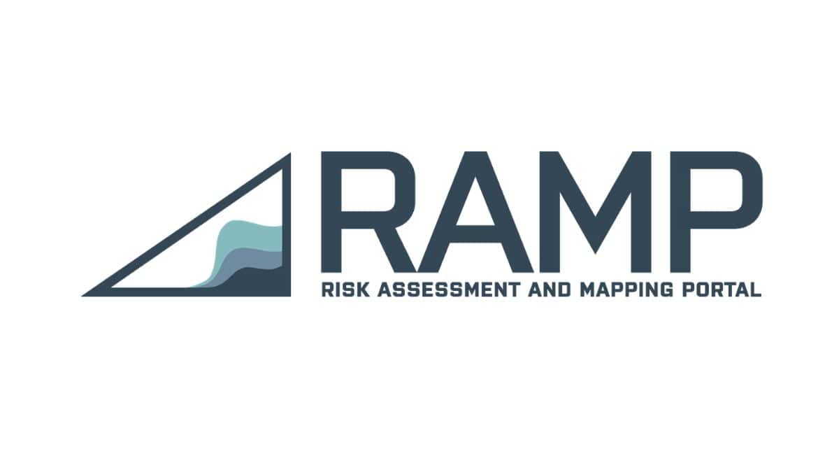 Risk Assessment and Mapping Portal logo.